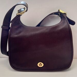 COACH Legacy Crescent Flap Shoulder Bag, Mahogany, Style 9718